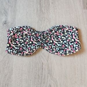 Mudd Junior's Multi-Color Floral Strapless Wireless Casual Bandeau Bra Top Small